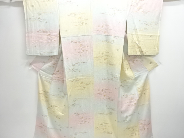 JAPANESE KIMONO / KOMON / BUTTERFLY & GRASS